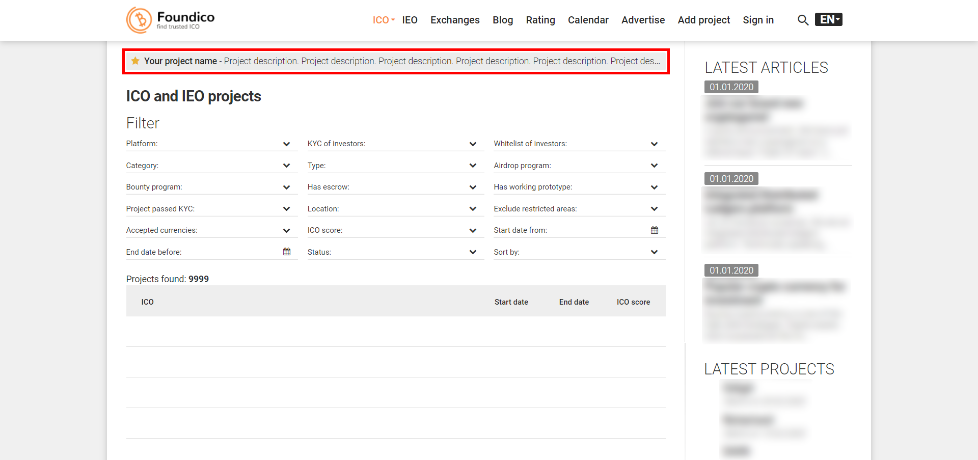 Ultra Package For Your ICO Or IEO Project Foundico Ultra Package For Your ICO Or IEO Project Foundico