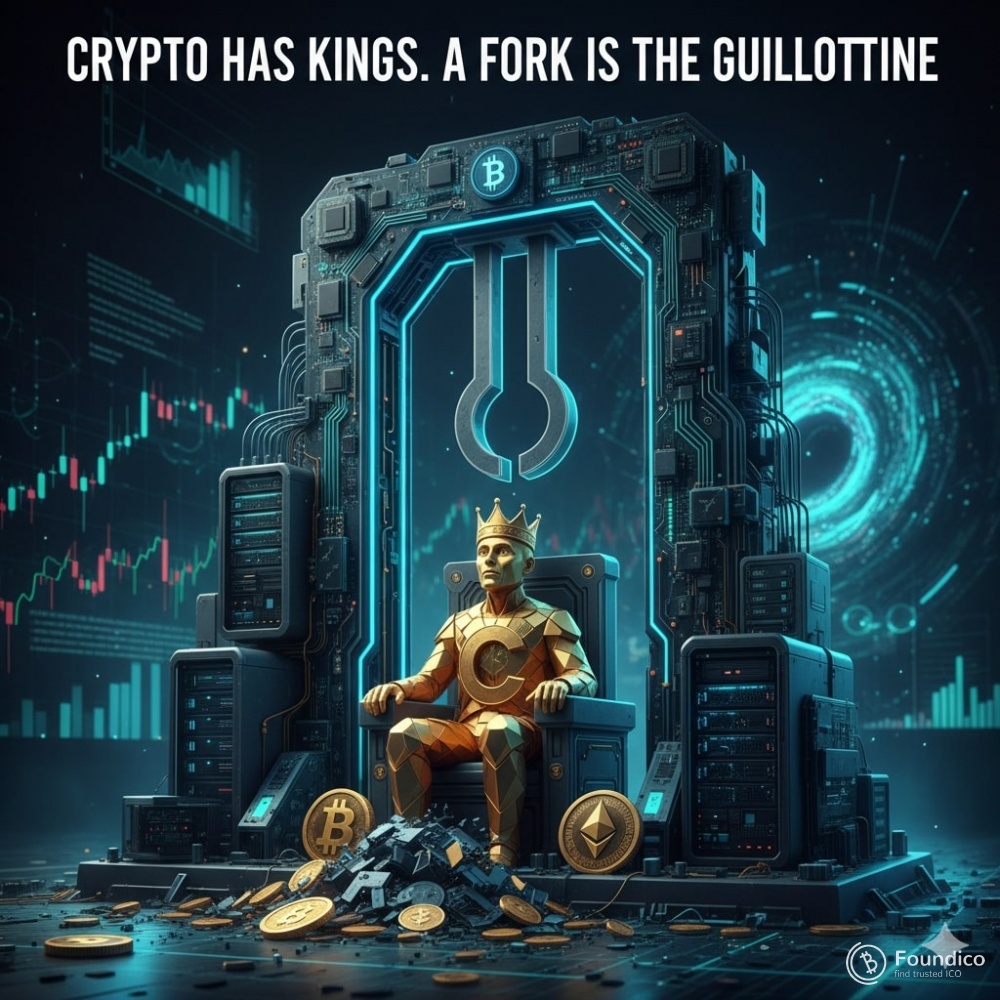Crypto Has Kings. A Fork Is the Guillotine Crypto Has Kings. A Fork Is the Guillotine