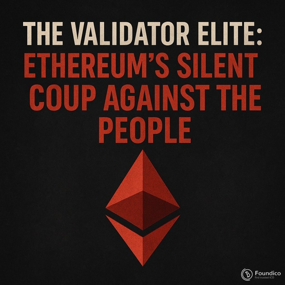 The Validator Elite: Ethereum’s Silent Coup Against the People
