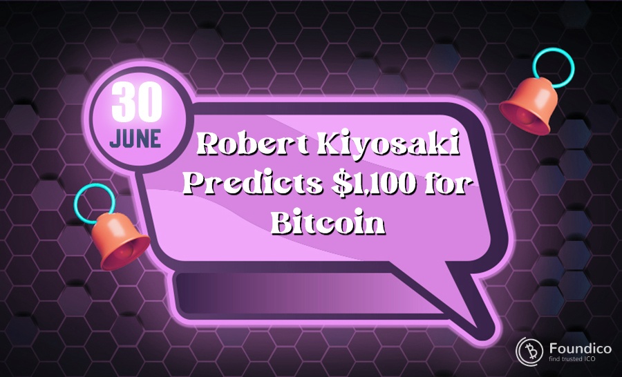 Robert Kiyosaki Predicts $1,100 for Bitcoin