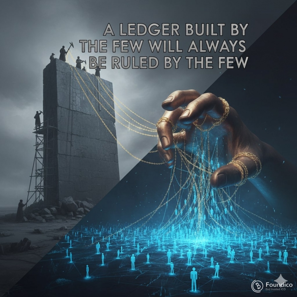 A Ledger Built by the Few Will Always Be Ruled by the Few